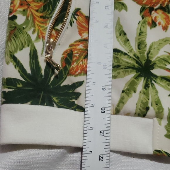 Attentif Paris Jacket Tropical Print Women's Bomber Jacket Size 38 - Picture 16 of 16